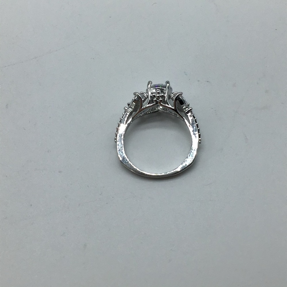 New white crystal fashion engagement ring size 7 - Picture 7 of 16